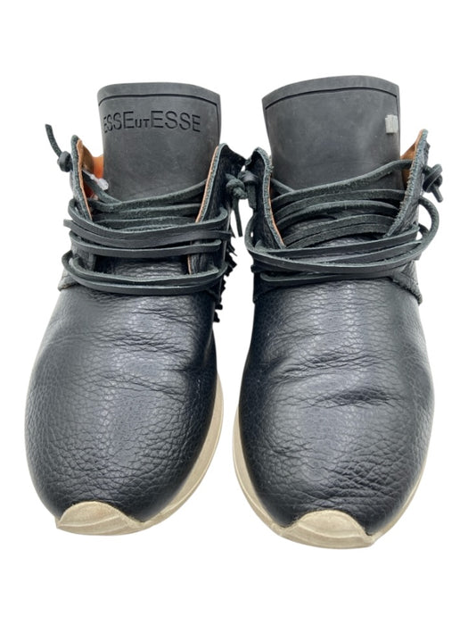 Esse Ut Esse Shoe Size 36 Black Leather Fringe Leather Laces Sneakers Black / 36