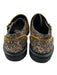Giuseppe Zanotti Shoe Size 40 Black & Gold Glitter Zipper Detail Buckles Loafers Black & Gold / 40