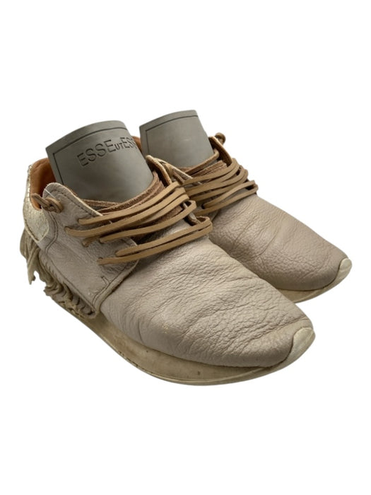 Esse Ut Esse Shoe Size 36 Beige Leather Fringe Leather Laces Sneakers Beige / 36