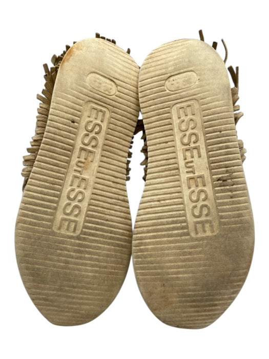 Esse Ut Esse Shoe Size 36 Beige Leather Fringe Leather Laces Sneakers Beige / 36