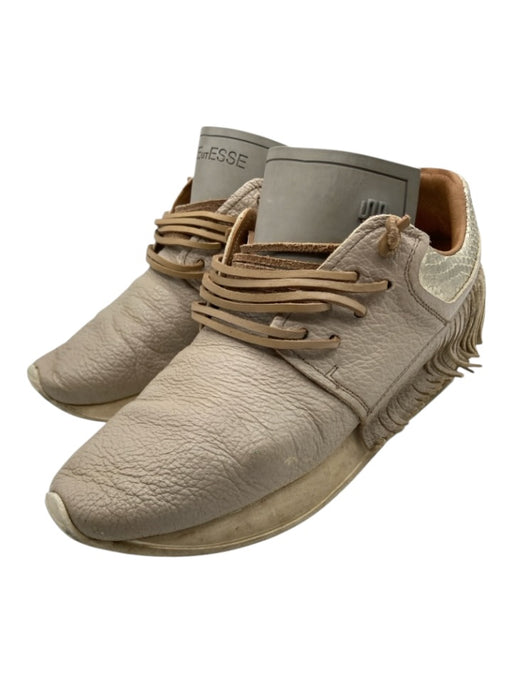 Esse Ut Esse Shoe Size 36 Beige Leather Fringe Leather Laces Sneakers Beige / 36