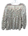 Cleobella Size XS Cream, Pink, Gray Cotton Long puff sleeve Floral Print Top Cream, Pink, Gray / XS