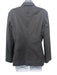 Prada Size 42 Black Wool Zip Up Collar Pockets Puffer Jacket Black / 42