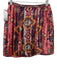 Love The Label Size S Pink, Purple, yellow Velour Zip Front Quilted Mini Skirt Pink, Purple, yellow / S
