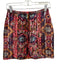 Love The Label Size S Pink, Purple, yellow Velour Zip Front Quilted Mini Skirt Pink, Purple, yellow / S