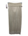 Camila Coelho Size S Beige Viscose & Nylon Knit Waist tie Leg Slit Midi Skirt Beige / S