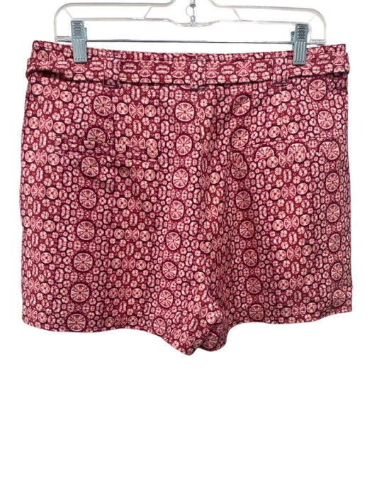 Marie Oliver Size S Orange, Pink, Purple Cotton Zip Fly Abstract Print Shorts Orange, Pink, Purple / S