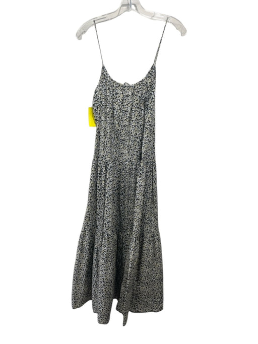 Apiece Apart Size XS Yellow, White, Black Cotton Spaghetti Strap Floral Dress Yellow, White, Black / XS