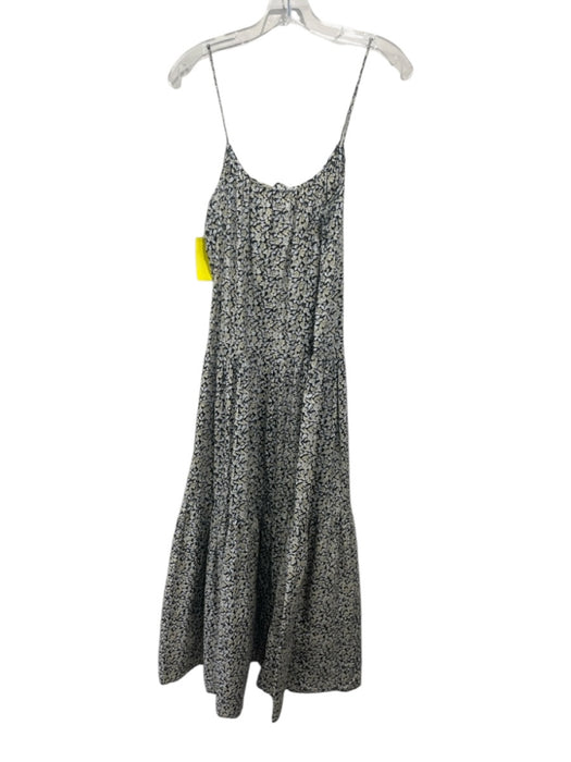 Apiece Apart Size XS Yellow, White, Black Cotton Spaghetti Strap Floral Dress Yellow, White, Black / XS