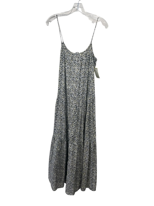 Apiece Apart Size XS Yellow, White, Black Cotton Spaghetti Strap Floral Dress Yellow, White, Black / XS