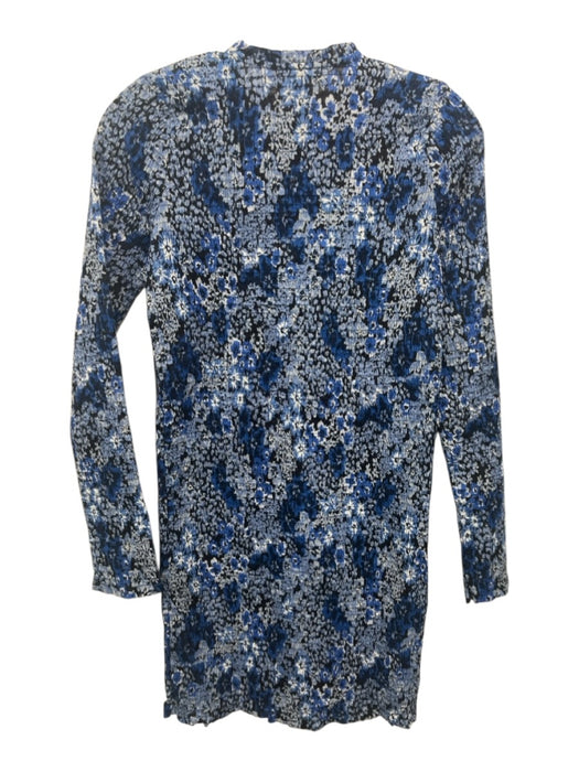 Apiece Apart Size Small Blue, White, Black Long Sleeve Floral Smocked Dress Blue, White, Black / Small