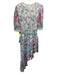 Hemant & Nandita Size XS Blue, Pink, Green Viscose Blend Long Sleeve Dress Blue, Pink, Green / XS