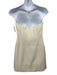 Shona Joy Size 10 Cream White Polyester Blend Strapless Button Front Dress Cream White / 10