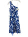 Hyacinth House Size XXS Blue & White Cotton One Shoulder Floral Tiered Dress Blue & White / XXS