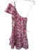 Poupette St. Barth Size Medium Pink, Purple, Green Cotton One Shoulder Dress Pink, Purple, Green / Medium