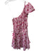 Poupette St. Barth Size Medium Pink, Purple, Green Cotton One Shoulder Dress Pink, Purple, Green / Medium