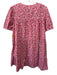 Hyacinth House Size Medium Pink & Green Polyester Blend Short Sleeve Dress Pink & Green / Medium