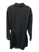 Ksubi Size Large Black Cotton Denim Long semi sheer sleeves Button Front Dress Black / Large