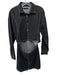 Ksubi Size Large Black Cotton Denim Long semi sheer sleeves Button Front Dress Black / Large