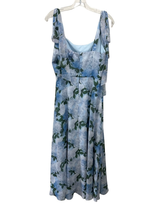 Sachin & Babi Size 10 Light blue & green No Fabric Tag Sheer Overlay Maxi Dress Light blue & green / 10