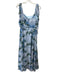 Sachin & Babi Size 10 Light blue & green No Fabric Tag Sheer Overlay Maxi Dress Light blue & green / 10
