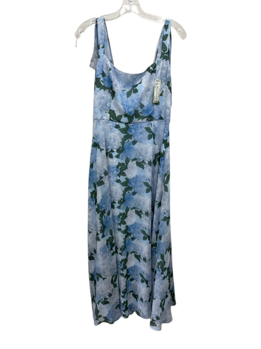 Sachin & Babi Size 10 Light blue & green No Fabric Tag Sheer Overlay Maxi Dress Light blue & green / 10