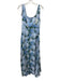 Sachin & Babi Size 10 Light blue & green No Fabric Tag Sheer Overlay Maxi Dress Light blue & green / 10