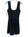 Herve Leger Size S Black Rayon Blend Sleeveless Sleeveless Perforated Dress Black / S