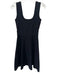Herve Leger Size S Black Rayon Blend Sleeveless Sleeveless Perforated Dress Black / S
