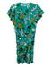Veronica Beard Size 2 Green, Yellow & Multicolor Silk Blend Short Sleeve Dress Green, Yellow & Multicolor / 2