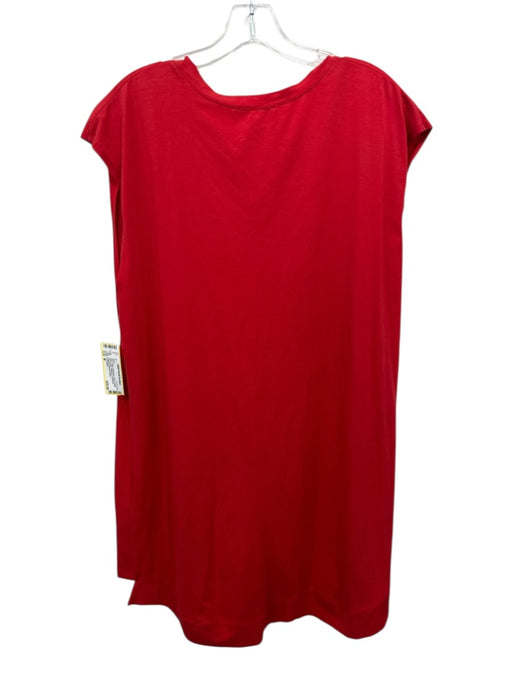 Y-3 Adidas Size M Red Cotton Sleeveless Zipper Detail Above knee Dress Red / M