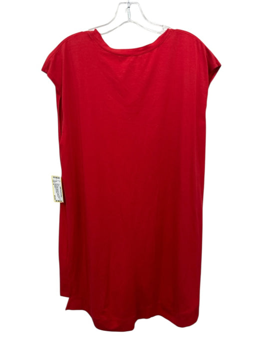 Y-3 Adidas Size M Red Cotton Sleeveless Zipper Detail Above knee Dress Red / M