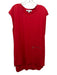 Y-3 Adidas Size M Red Cotton Sleeveless Zipper Detail Above knee Dress Red / M