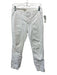 Nili Lotan Size 4 White Cotton Pockets Mid Rise Zip Ankle Jogger Pants White / 4