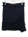 Alexis Size M Navy & Black Nylon Blend Lace Overlay Chiffon Trim Skirt Navy & Black / M
