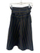 Vince Size 0 Black & Mustard Yellow Rayon Blend Wrap Vertical Stripes Skirt Black & Mustard Yellow / 0