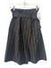 Vince Size 0 Black & Mustard Yellow Rayon Blend Wrap Vertical Stripes Skirt Black & Mustard Yellow / 0