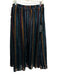 Tuckernuck Size M Black, Turquoise & Yellow Rayon Blend Velvet Accent Maxi Skirt Black, Turquoise & Yellow / M