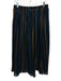 Tuckernuck Size M Black, Turquoise & Yellow Rayon Blend Velvet Accent Maxi Skirt Black, Turquoise & Yellow / M