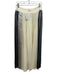 Noir Sachinbabi Size M Pale Yellow & Gunmetal Silver Polyester Pleated Skirt Pale Yellow & Gunmetal Silver / M