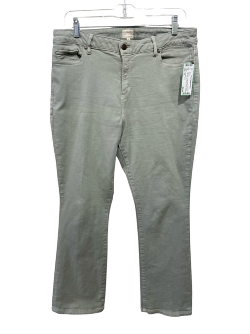 Ann Mashburn Size 32 Sage green Cotton Denim Zip & Button High Rise Jeans Sage green / 32
