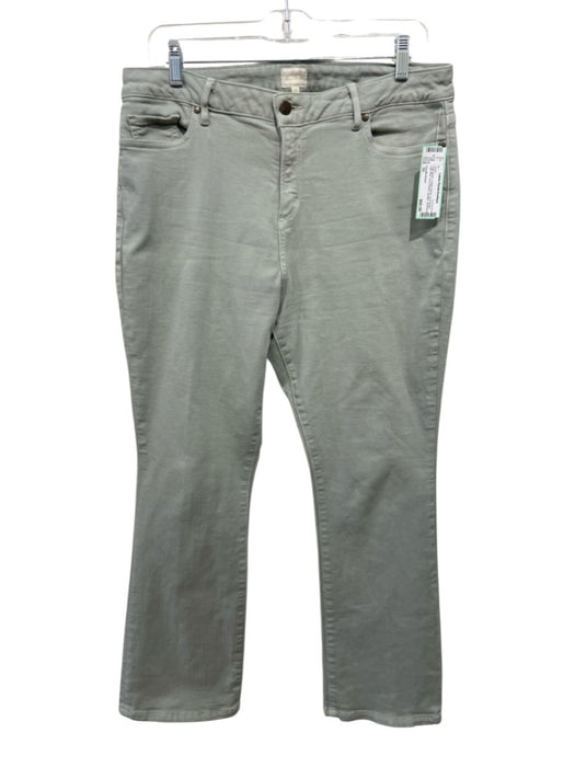 Ann Mashburn Size 32 Sage green Cotton Denim Zip & Button High Rise Jeans Sage green / 32