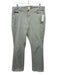 Ann Mashburn Size 32 Sage green Cotton Denim Zip & Button High Rise Jeans Sage green / 32