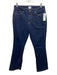 Ann Mashburn Size 28 Dark Wash Cotton Denim Zip & Button Mid Rise Straight Jeans Dark Wash / 28