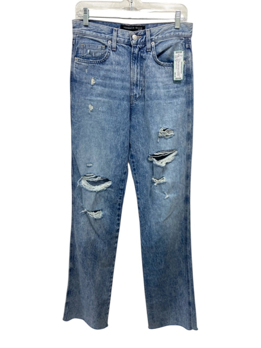 Veronica Beard Jeans Size 27 Acid Wash Cotton Denim Zip & Button High Rise Jeans Acid Wash / 27