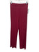 Max Mara Size S Burgundy No Fabric Tag Elastic Waist Pleated High Rise Pants Burgundy / S