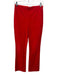Tuckernuck Size M Red Cotton Corduroy High Rise Side Zip Straight Pants Red / M