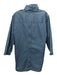 Diane Bailey Size XL Chambray Cotton Long Sleeve covered buttons Button up Dress Chambray / XL