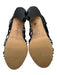 Loeffler Randall Shoe Size 8.5 Black Leather Round Toe Caged Back Zip Sandals Black / 8.5