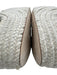 Cult Gaia Shoe Size 38 Cream & Brown Raffia Raffia Base Tortoise Buckle Sandals Cream & Brown / 38
